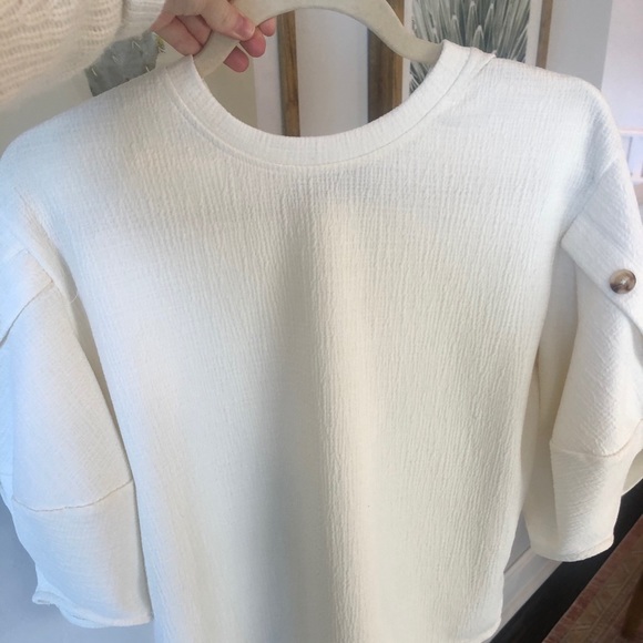 Anthropology White Dress Top - Picture 4 of 5